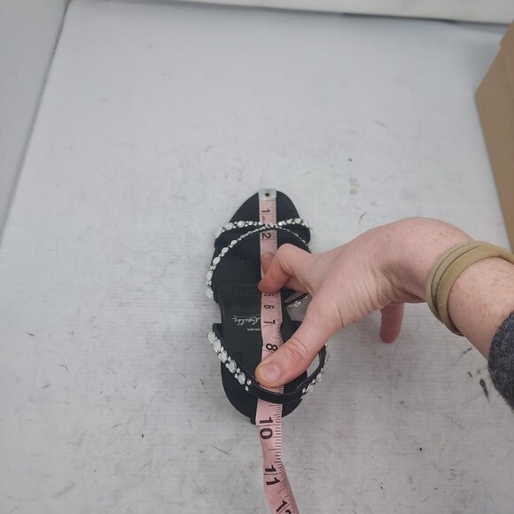 Christian Louboutin Emilie Strass Black Jewel Slingback Heel Sandal - Picture 11 of 13